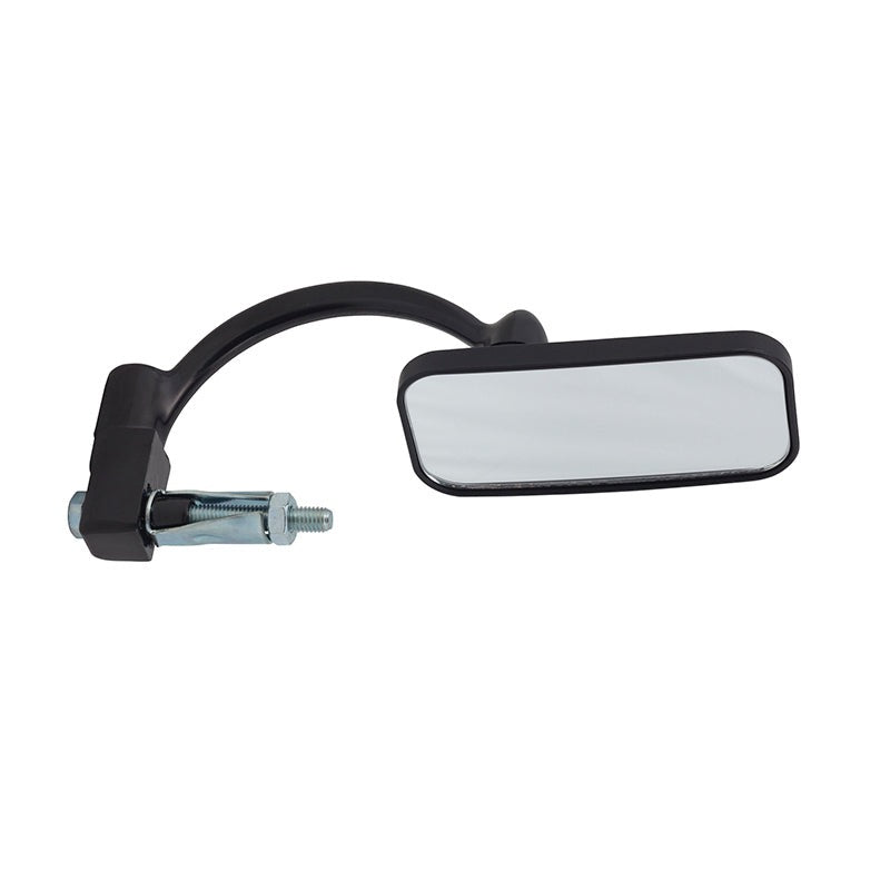 Mirror, Bar End, Rectangular, Black