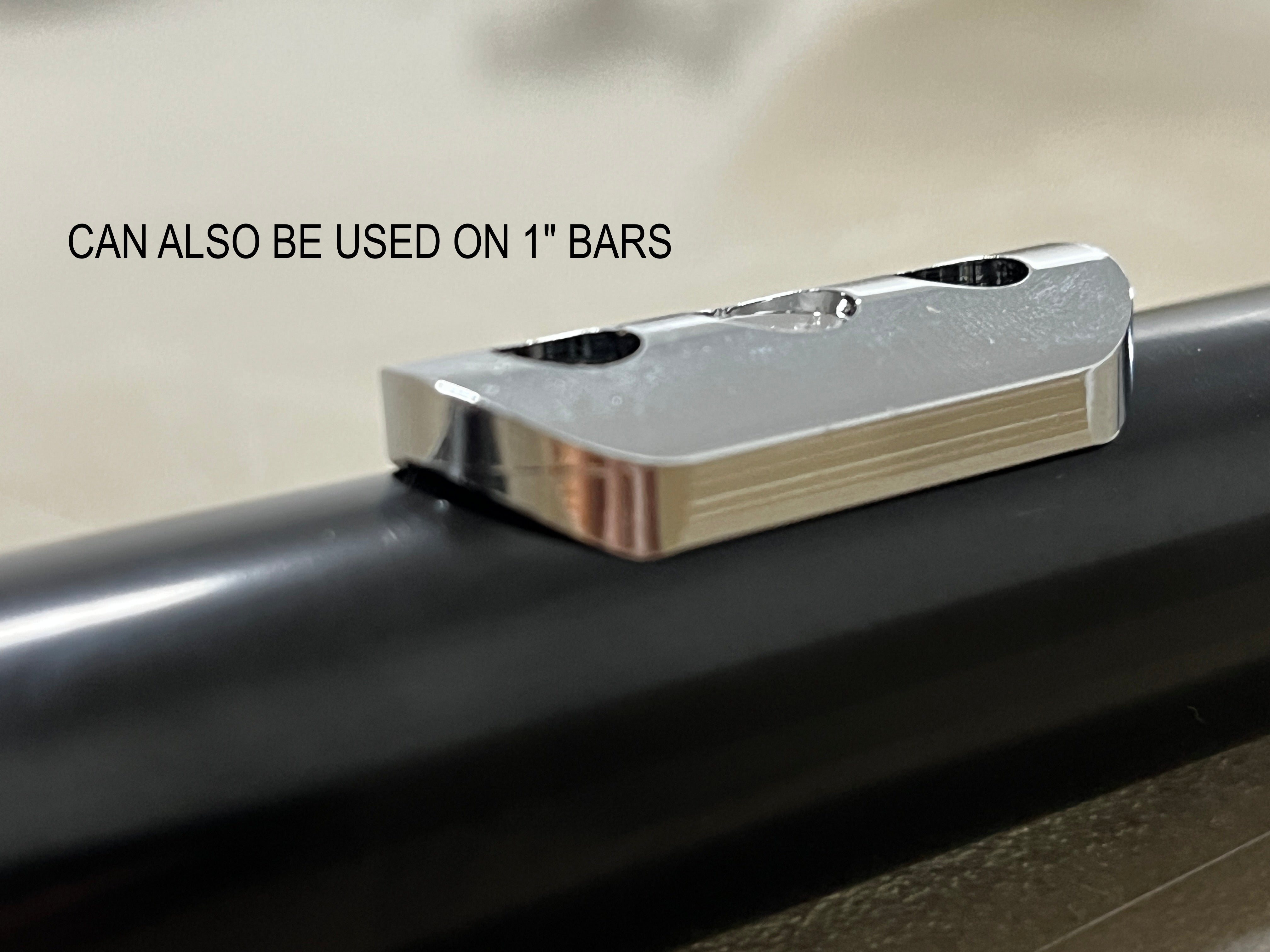 Switch Block, Low Profile, Chrome (button X2)