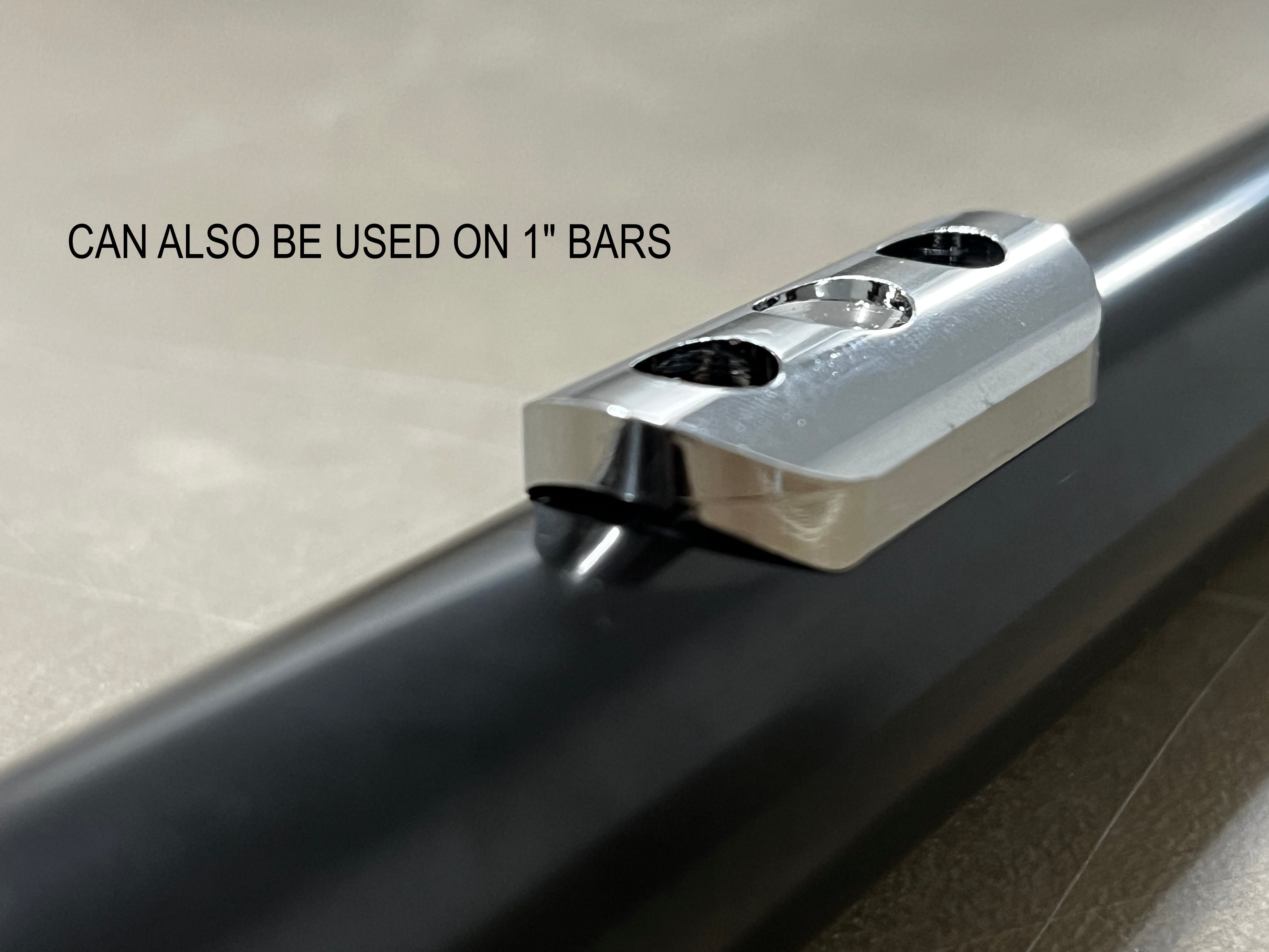 Switch Block, Low Profile, Chrome (button X2)