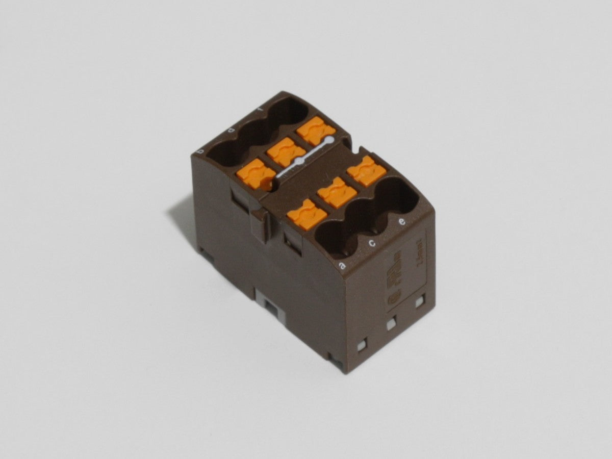 Power/Ground Distribution Block, 6-Way, 24A