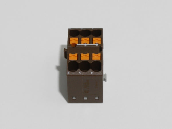 Power/Ground Distribution Block, 6-Way, 24A