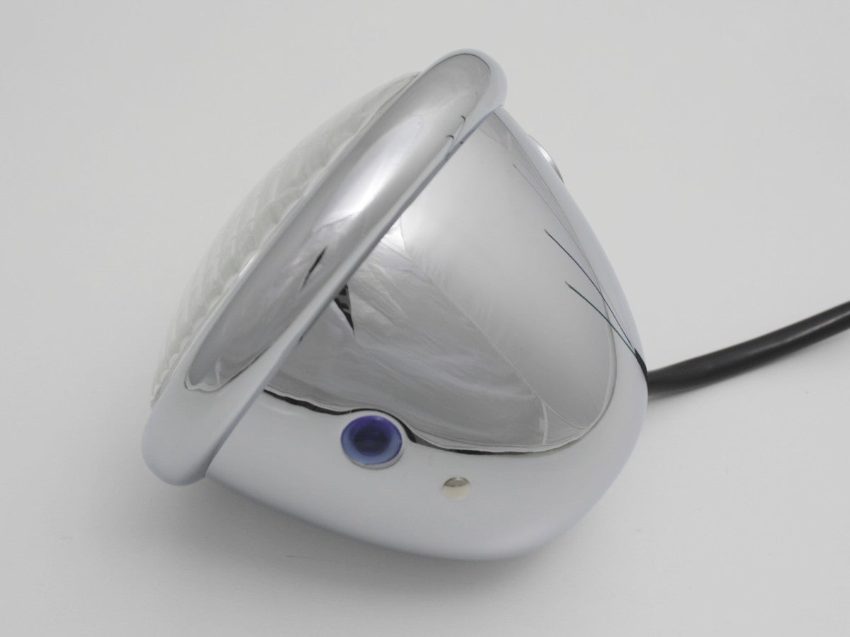 Headlight, 4.5" Bottom-mount, Chrome