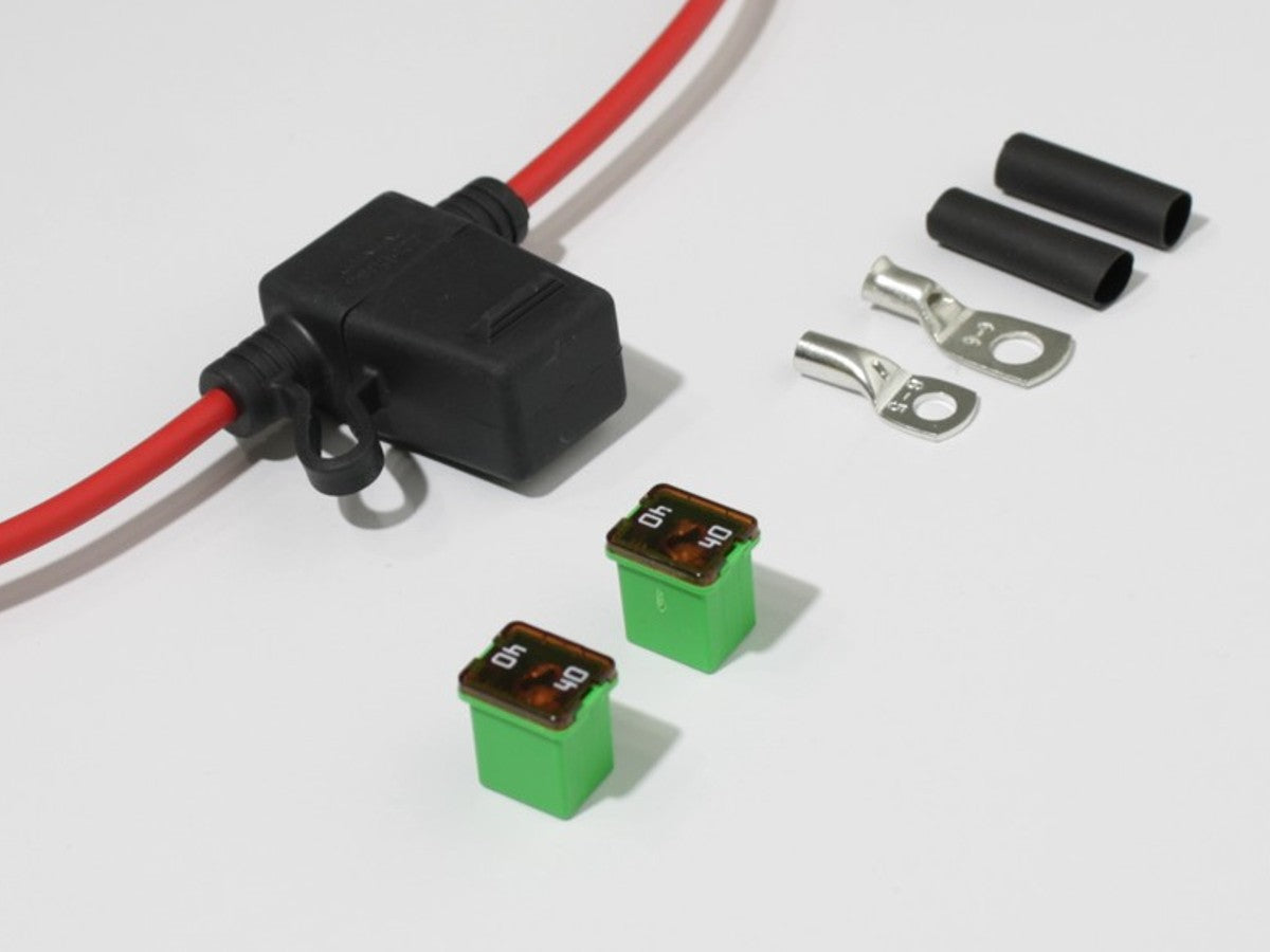 Battery Cable with Fuse Holder, 40A, 10AWG