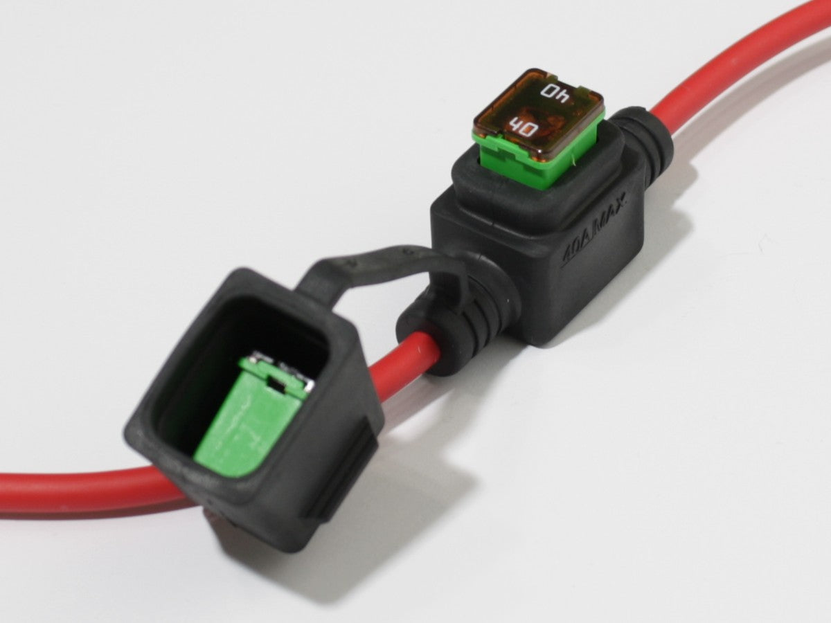 Battery Cable with Fuse Holder, 40A, 10AWG