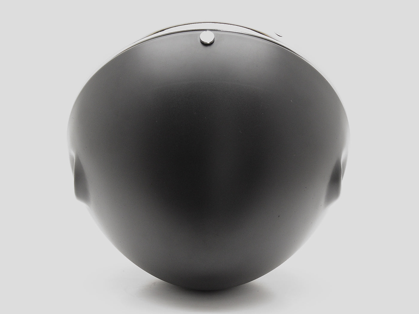Headlight, 7" Black & Chrome, Lucas Replica