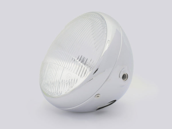 Headlight, 7" Chrome, Lucas Replica