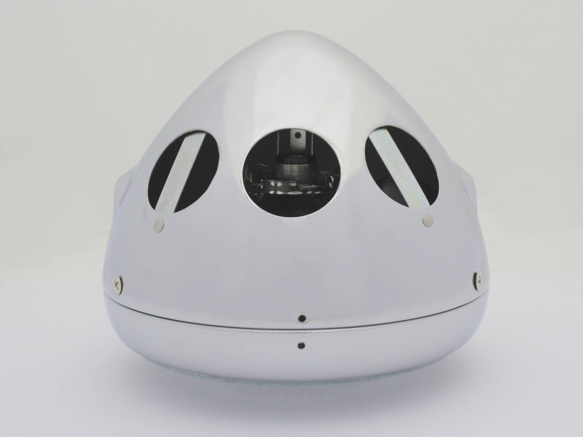 Headlight, 7" Chrome, Lucas Replica