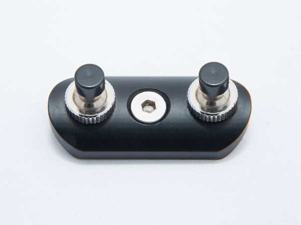 Switch Block, Low Profile, Black (button X2)