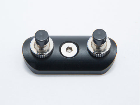 Switch Block, Low Profile, Black (button X2)
