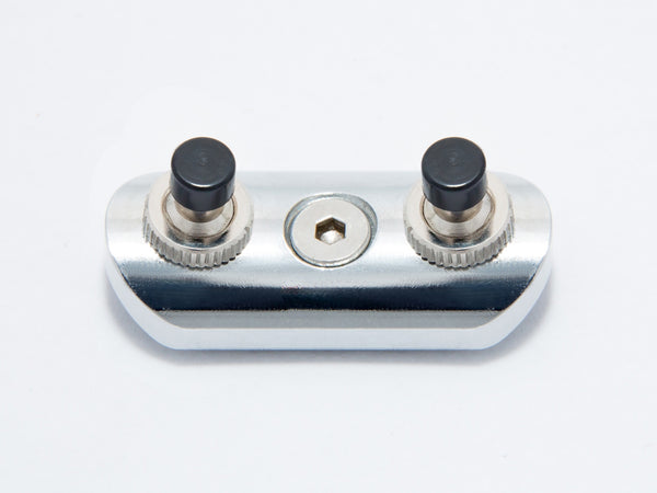 Switch Block, Low Profile, Chrome (button X2)