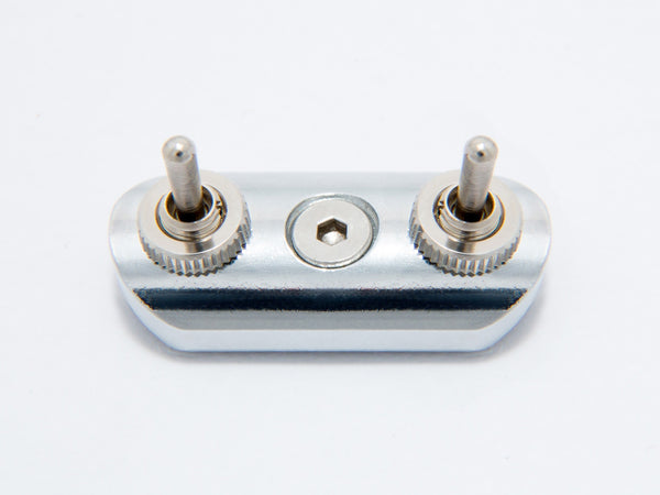 Switch Block, Low Profile, Chrome  (toggle X2)