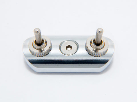 Switch Block, Low Profile, Chrome  (toggle X2)