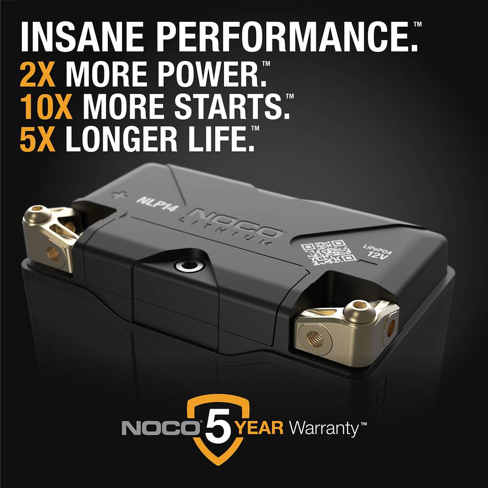 NOCO Lithium Battery, NLP14, 500CCA
