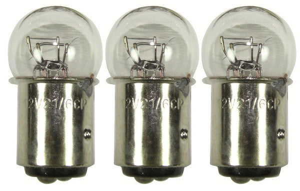 Tail Light Bulbs, BAY15D Small Head, 3-pack