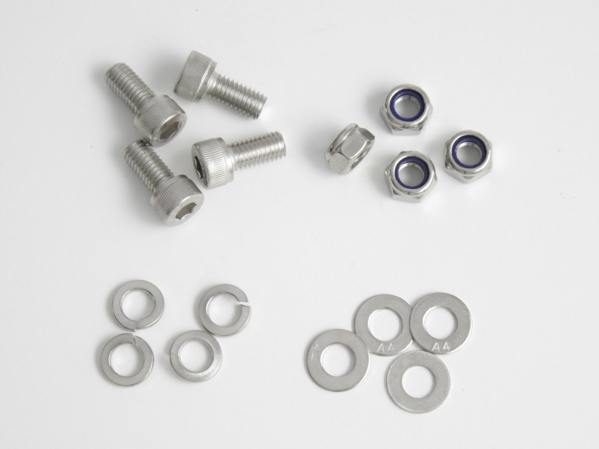 Socket Head Cap Screw Set with Nylocks, Stainless Steel, M8 - M10