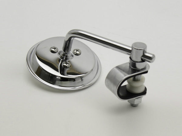 Mirror, 3" Round, Universal, Clamp-type, Chrome