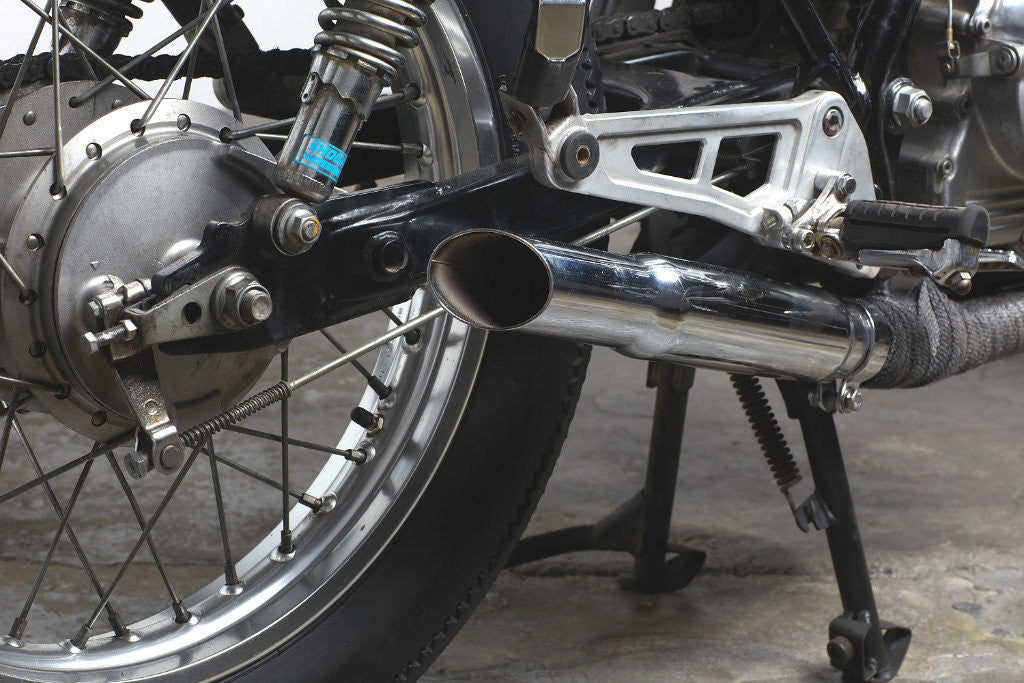 Muffler, Slash Cut, Black