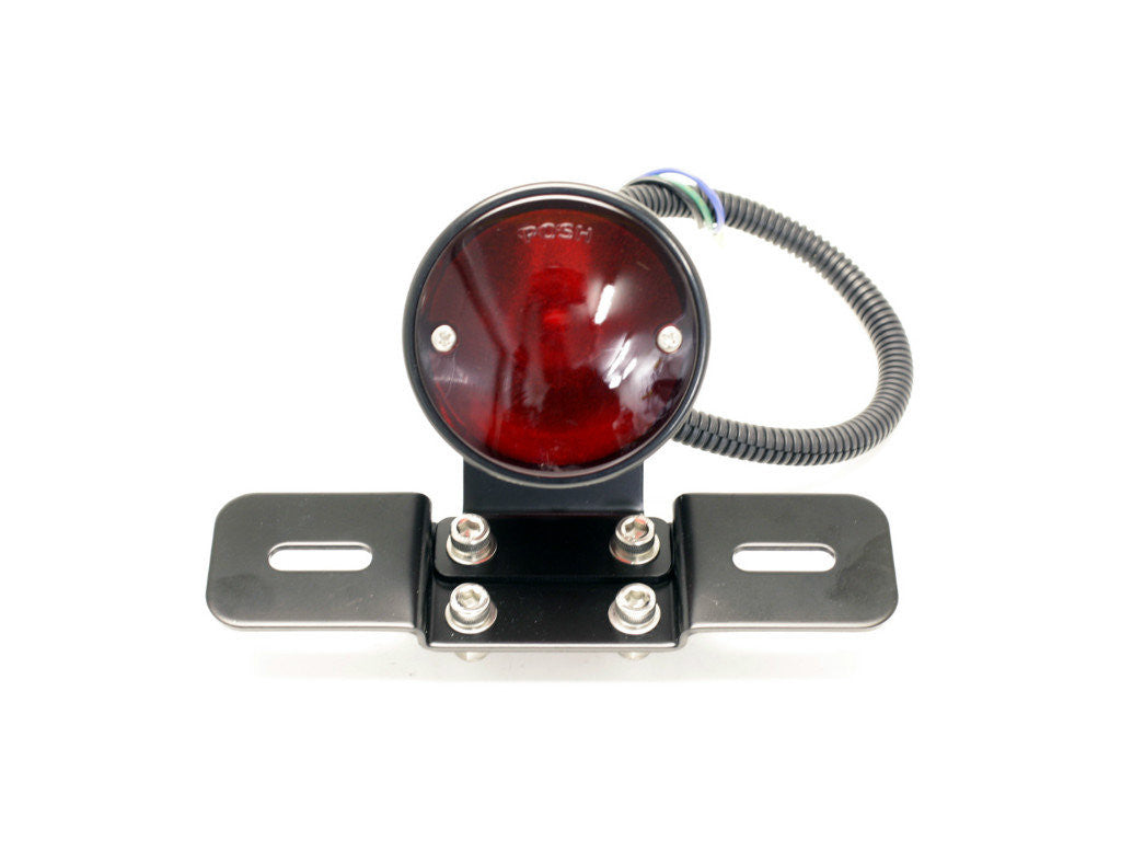 Tail Light with Number Plate Bracket, POSH, Black