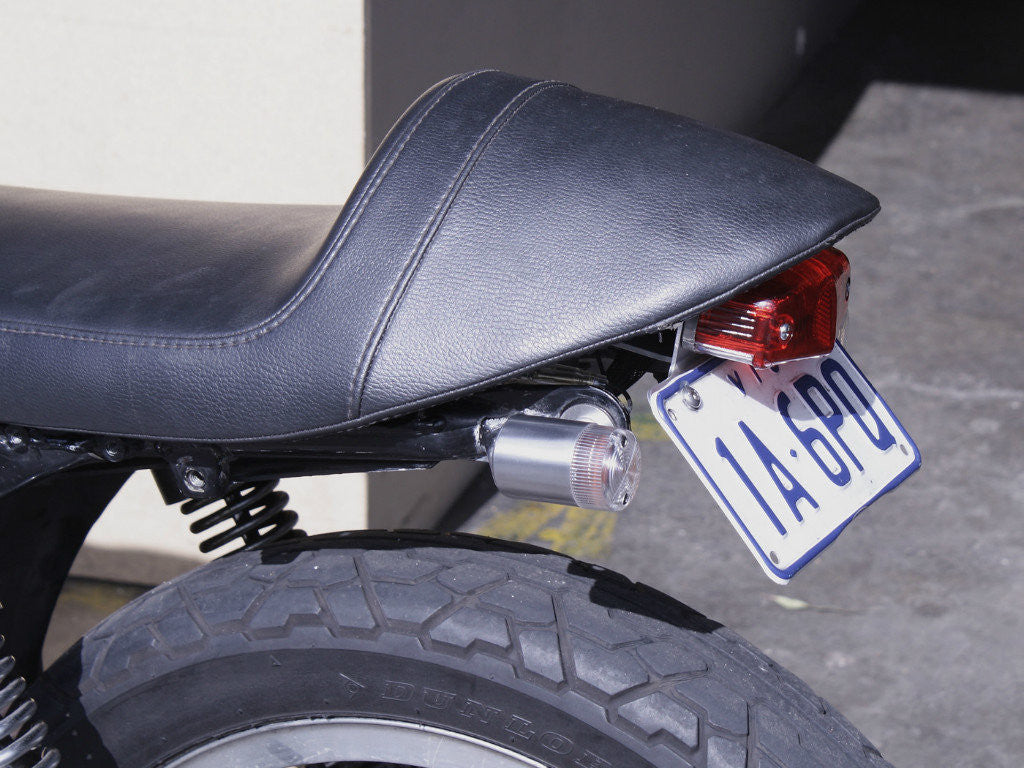 Tail Light, 525 Lucas-Style with Number Plate Bracket