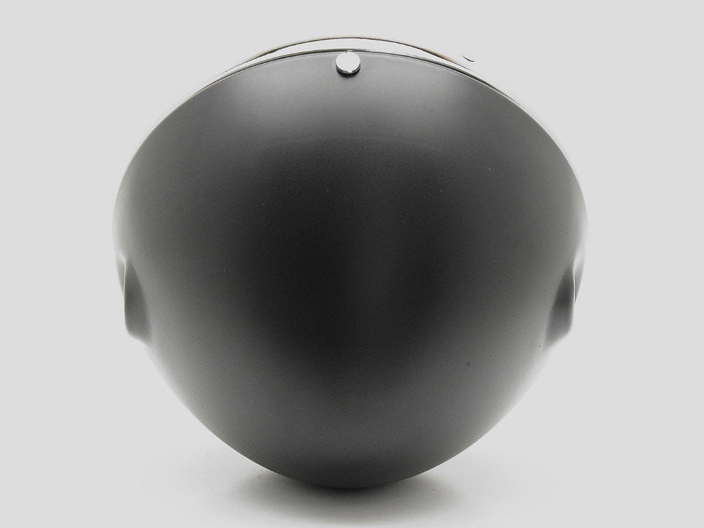 Headlight Shell (Black) & Rim (Chrome), 7", Genuine Lucas