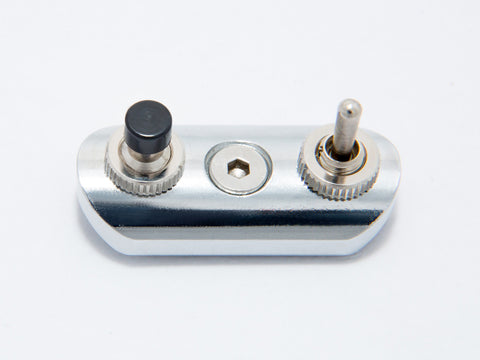 Switch Block, Low Profile, Chrome