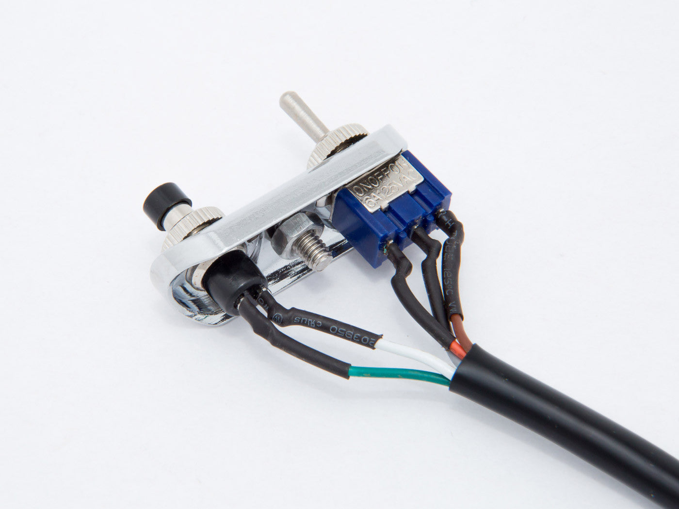 Switch Block, Low Profile, Chrome
