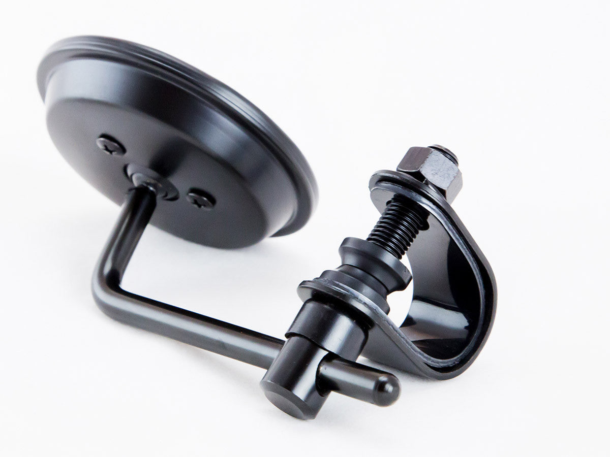 Mirror, 3" Round, Universal, Clamp-type, Black