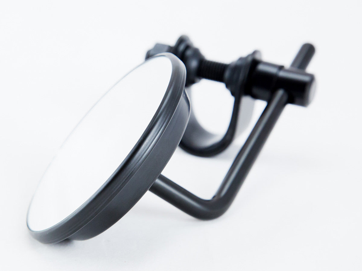 Mirror, 3" Round, Universal, Clamp-type, Black
