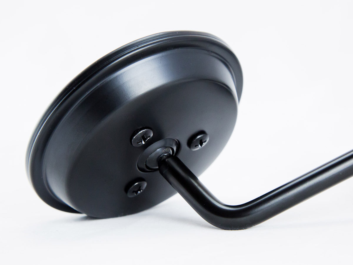 Mirror, 3" Round, Universal, Clamp-type, Black