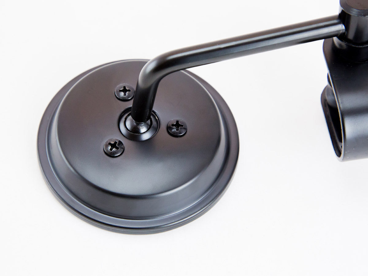 Mirror, 3" Round, Universal, Clamp-type, Black