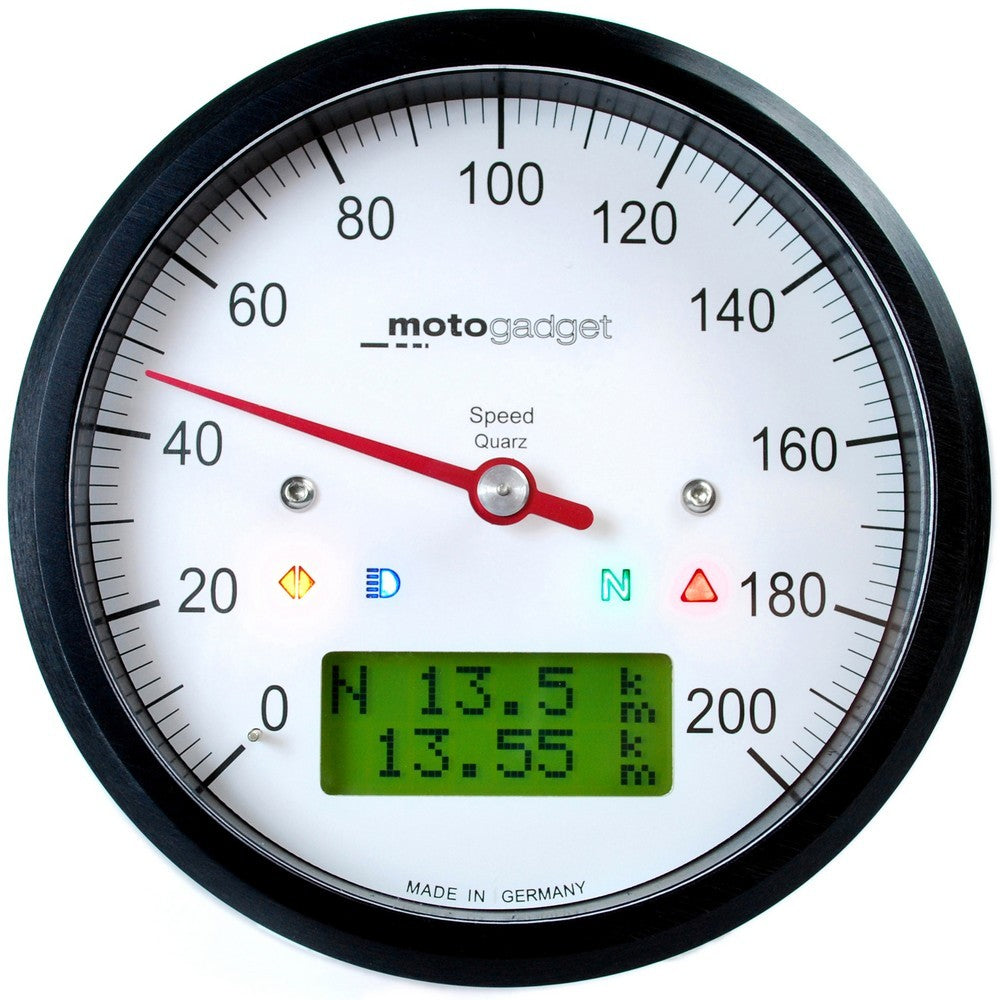 Motogadget Motoscope Classic Speedo, Black Bezel & Housing