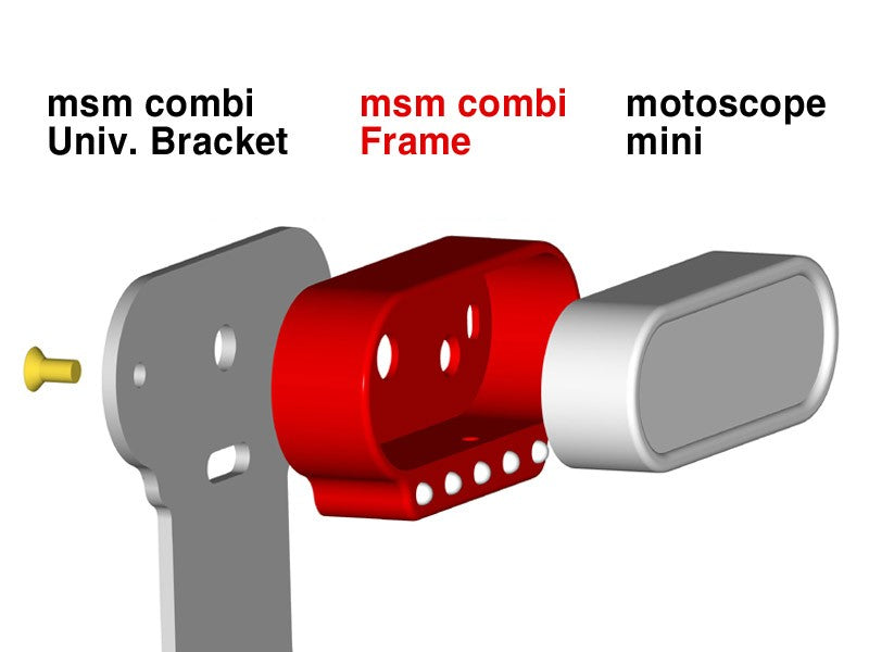 Universal Mounting Bracket for motoscope mini Combi Frame, Black