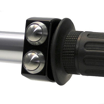 Motogadget mo.switch 3-Button, Black with Stainless Buttons, 7/8"
