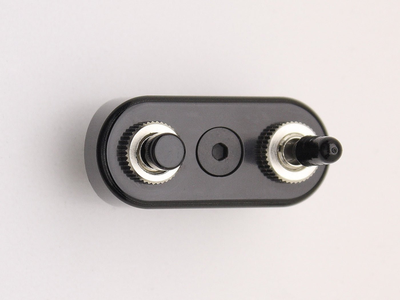 Switch Block, Black with Push Button & Toggle