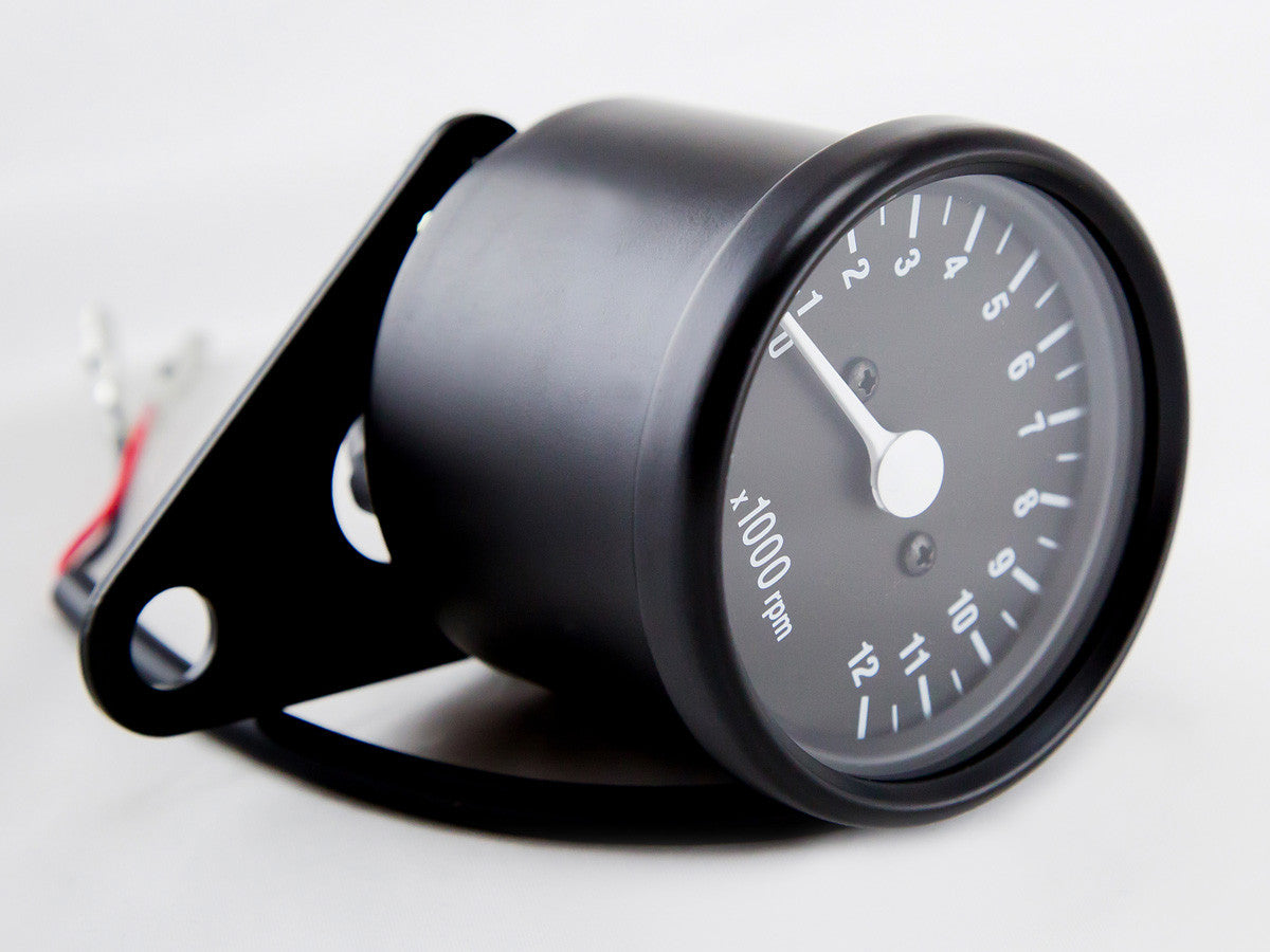 Tacho, 60mm, Black, LED-lit