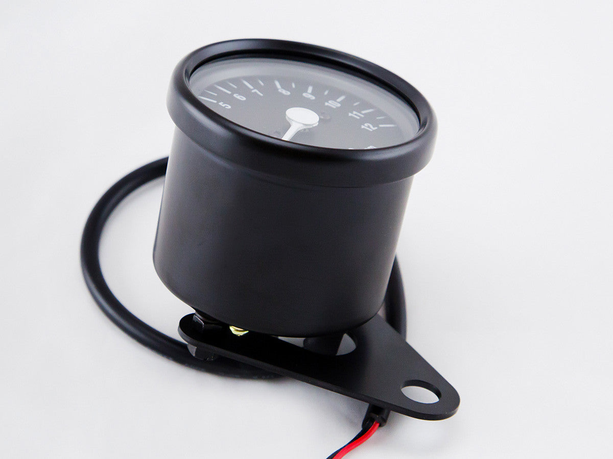 Tacho, 60mm, Black, LED-lit