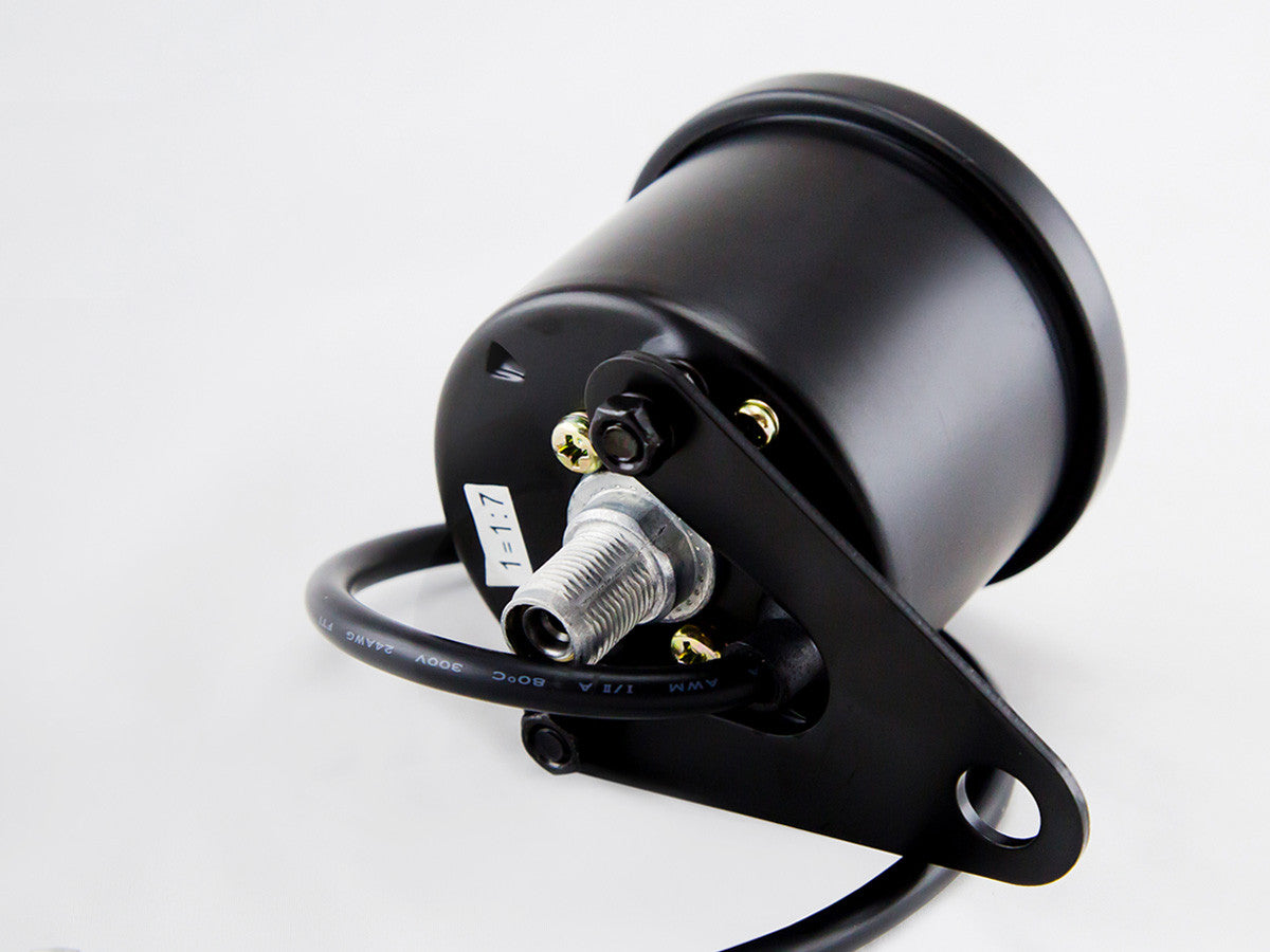 Tacho, 60mm, Black, LED-lit